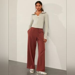 Athleta Wide Leg Pants in cherrywood. Run Big, fit like Large Tall
